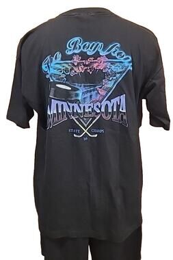 The Boys From Minnesota State Hockey Champs Vintage Tshirt Size XL